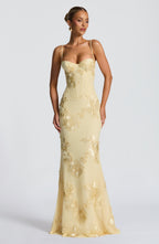 Maya Maxi Dress - Lemon