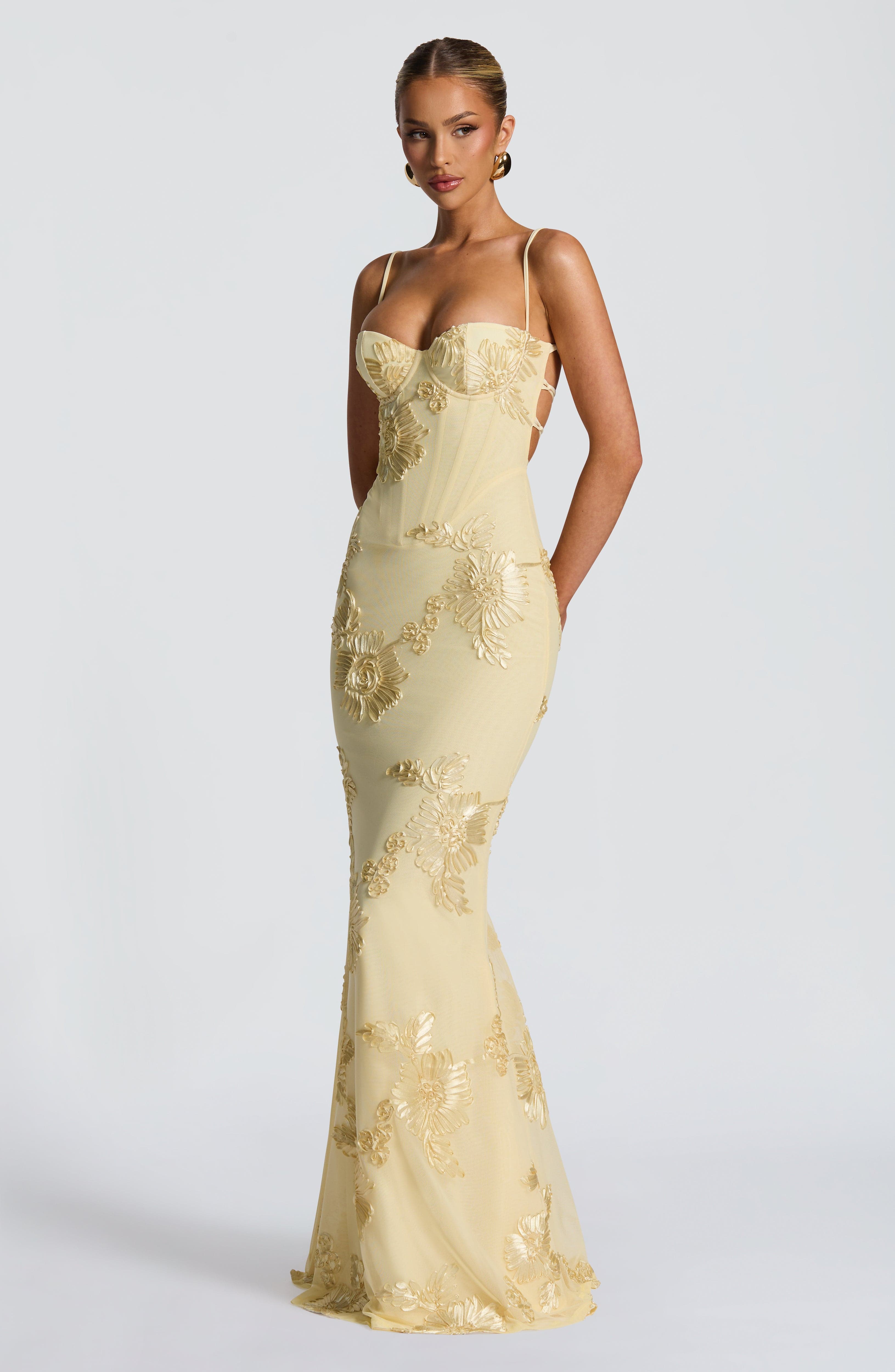 Maya Maxi Dress - Lemon
