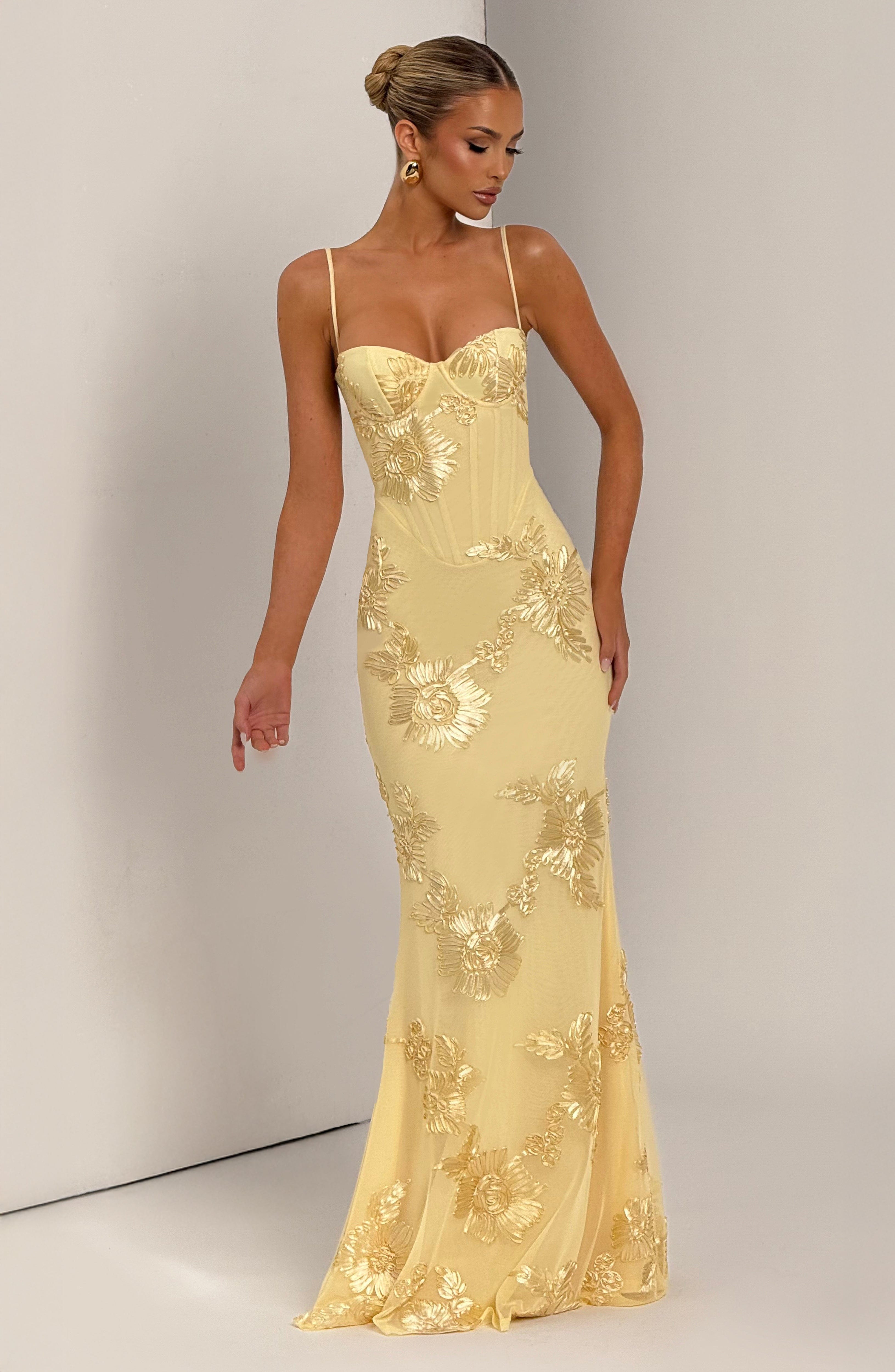 Maya Maxi Dress - Lemon