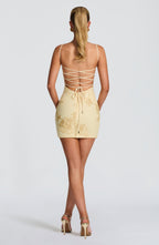 Olivia Mini Dress - Lemon