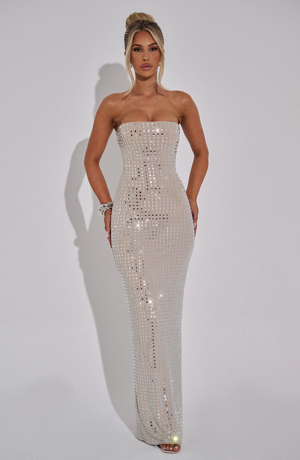 Ashley Maxi Dress - Nude