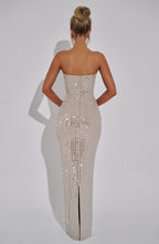 Ashley Maxi Dress - Nude