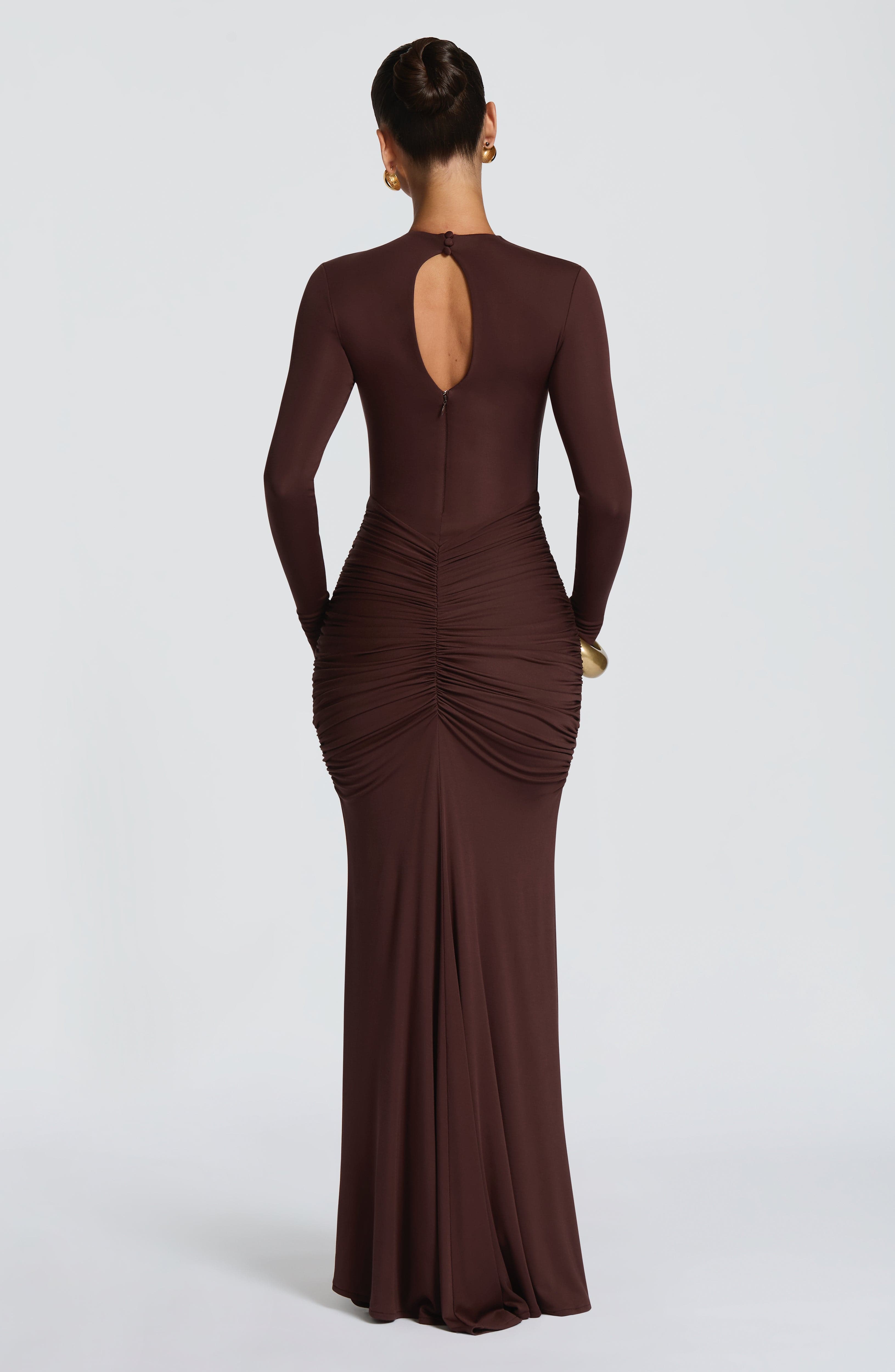 Zoey Maxi Dress - Plum Brown