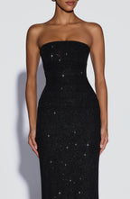 Gemma Maxi Dress - Black Sparkle