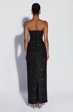 Gemma Maxi Dress - Black Sparkle