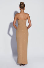 Gemma Maxi Dress - Gold Sparkle