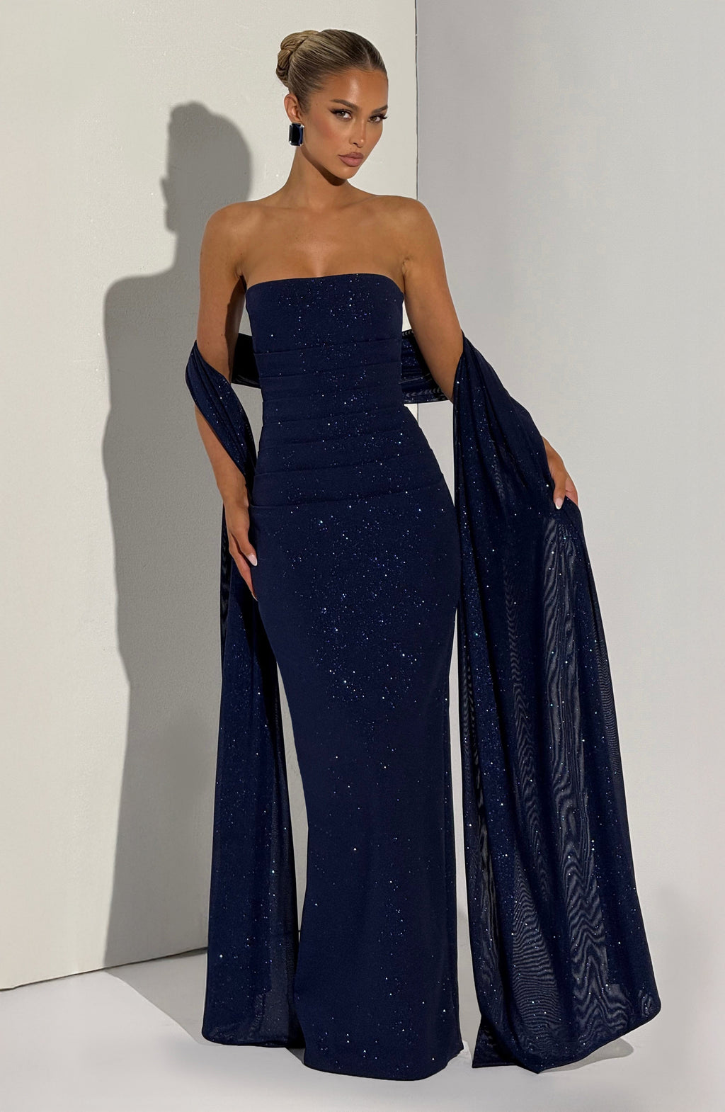 Gemma Maxi Dress - Navy Sparkle