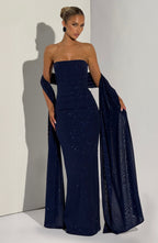 Gemma Maxi Dress - Navy Sparkle