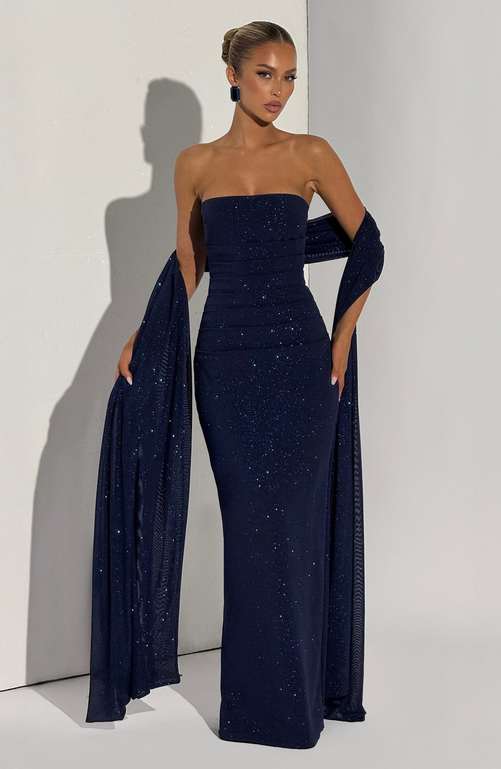 Gemma Maxi Dress - Navy Sparkle