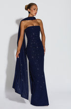 Gemma Maxi Dress - Navy Sparkle