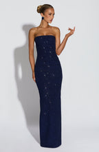 Gemma Maxi Dress - Navy Sparkle