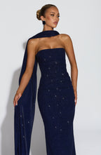 Gemma Maxi Dress - Navy Sparkle