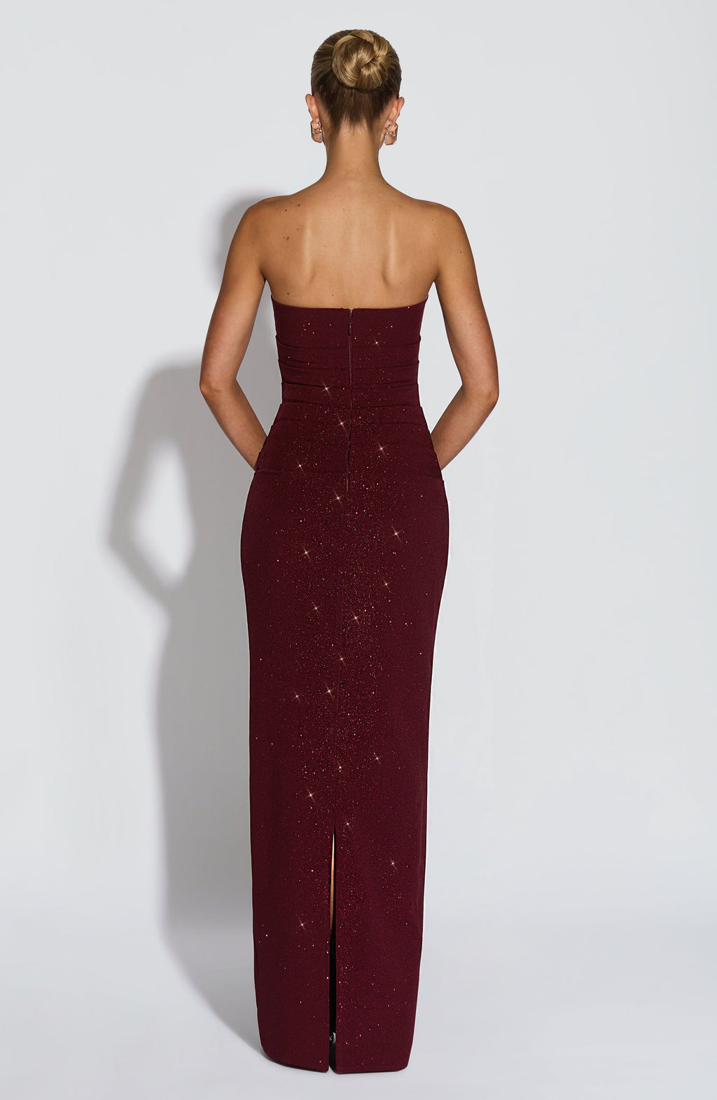 Gemma Maxi Dress - Wine Sparkle