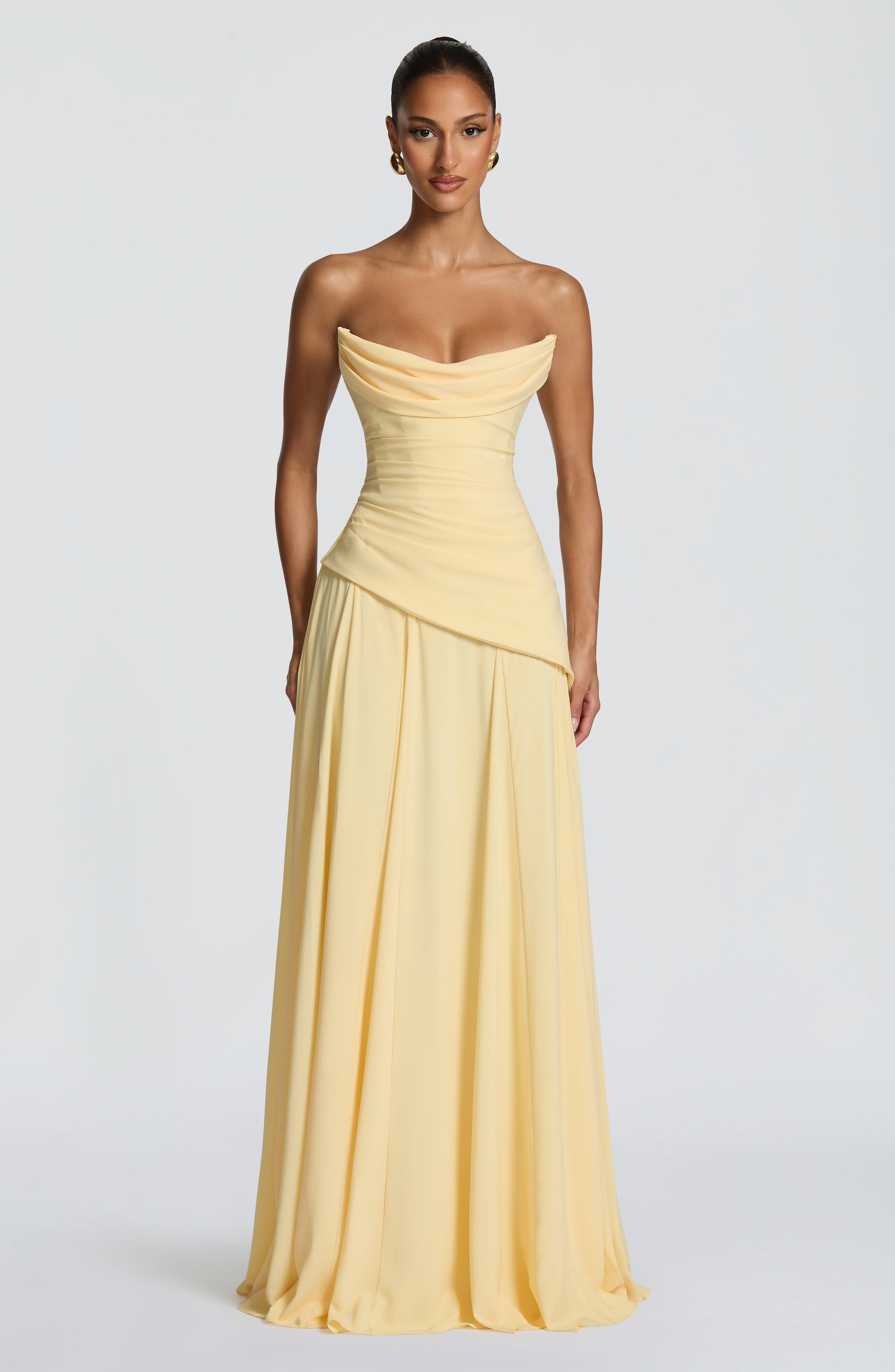 Giselle Maxi Dress - Lemon