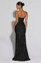 Skylar Maxi Dress - Black Sparkle
