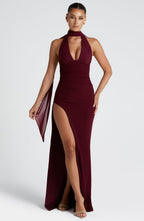 Lydia Maxi Dress - Cherry Lacquer