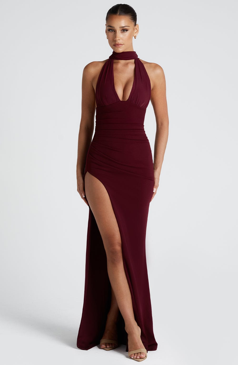 Lydia Maxi Dress - Cherry Lacquer