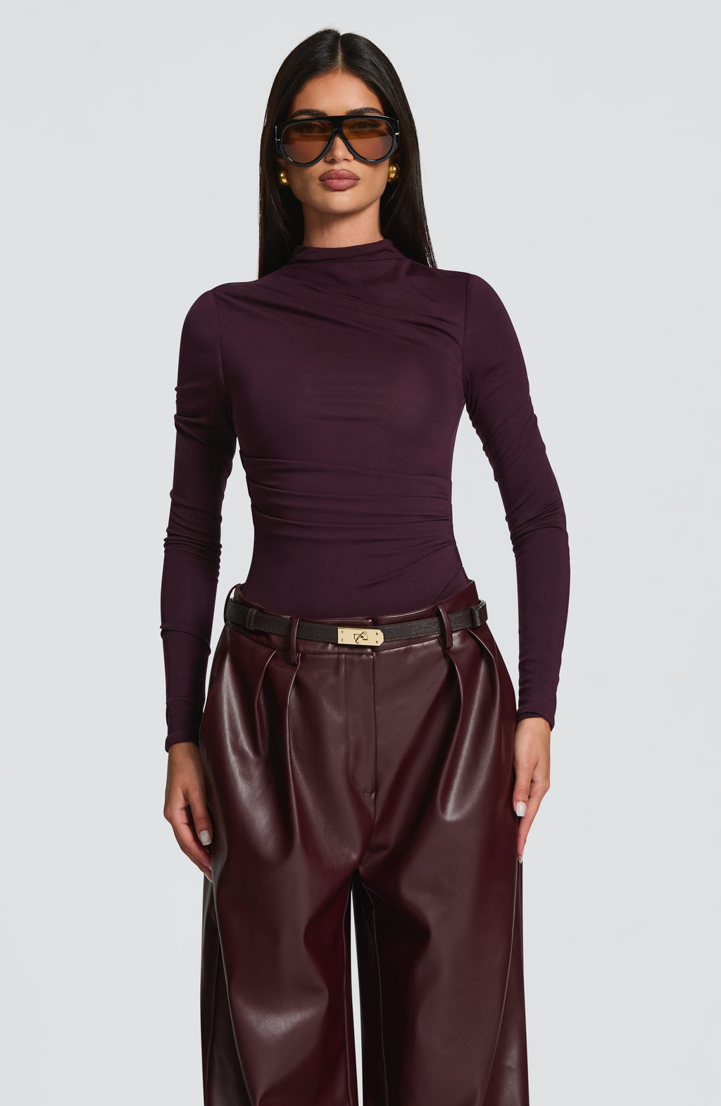 Lisa Bodysuit - Plum