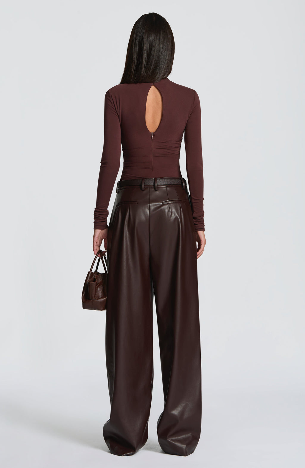 Lisa Bodysuit - Plum Brown