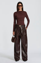 Lisa Bodysuit - Plum Brown
