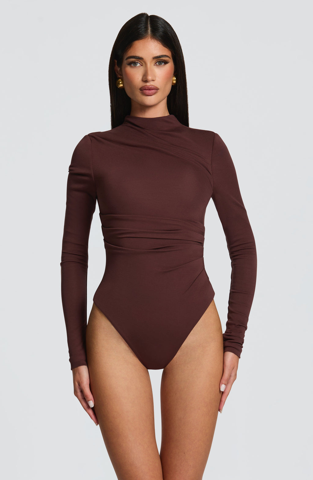 Lisa Bodysuit - Plum Brown