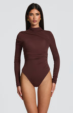 Lisa Bodysuit - Plum Brown