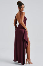 Pippa Maxi Dress - Cherry Lacquer