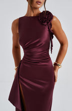 Pippa Maxi Dress - Cherry Lacquer
