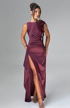 Pippa Maxi Dress - Cherry Lacquer