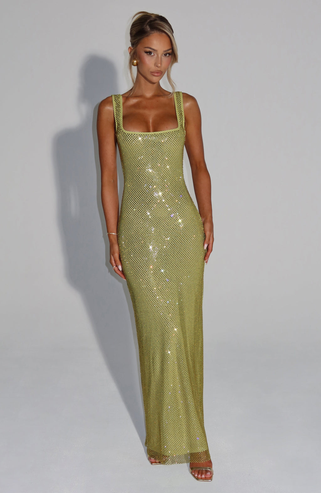 Madeleine maxi Dress - Olive