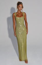 Madeleine maxi Dress - Olive