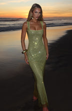 Madeleine maxi Dress - Olive