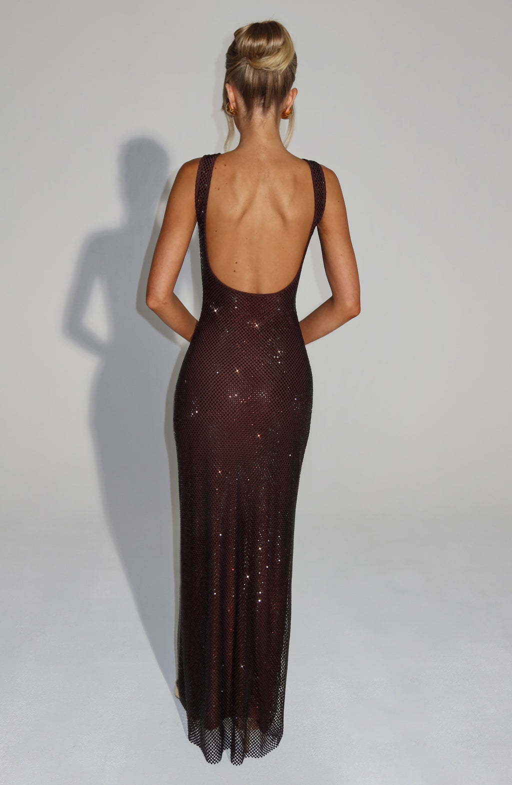 Madeleine Maxi Dress - Plum Brown