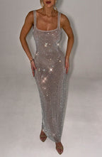 Madeleine Maxi Dress - Silver
