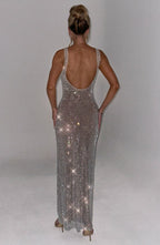 Madeleine Maxi Dress - Silver