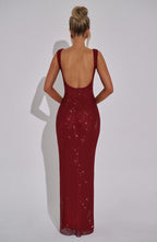 Madeleine Maxi Dress - Wine