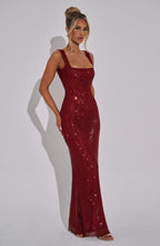 Madeleine Maxi Dress - Wine