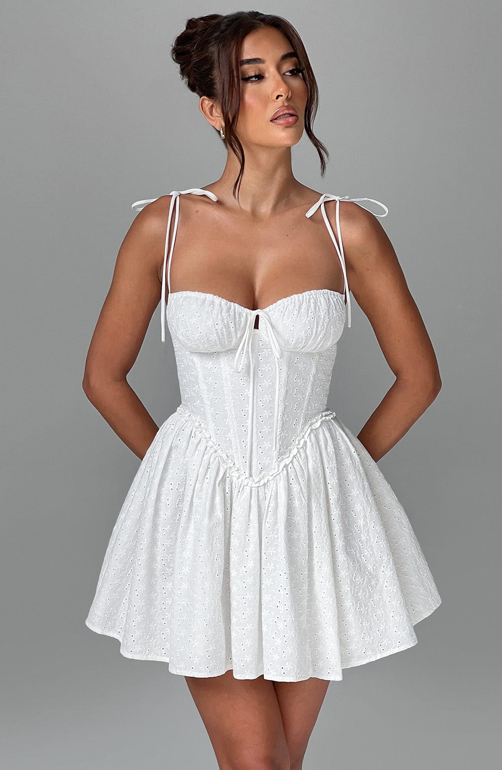 Harriet Mini Dress - Ivory