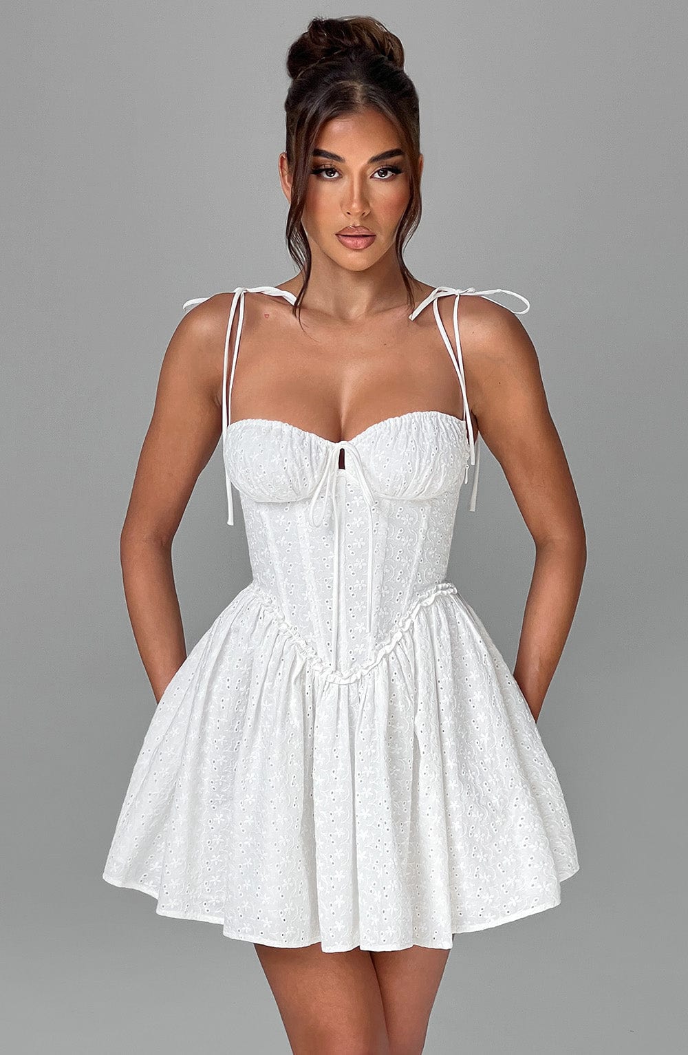 Harriet Mini Dress - Ivory