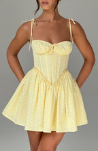 Harriet Mini Dress - Lemon