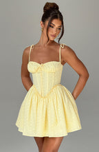 Harriet Mini Dress - Lemon