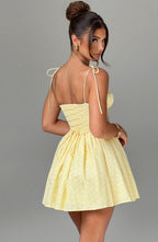 Harriet Mini Dress - Lemon