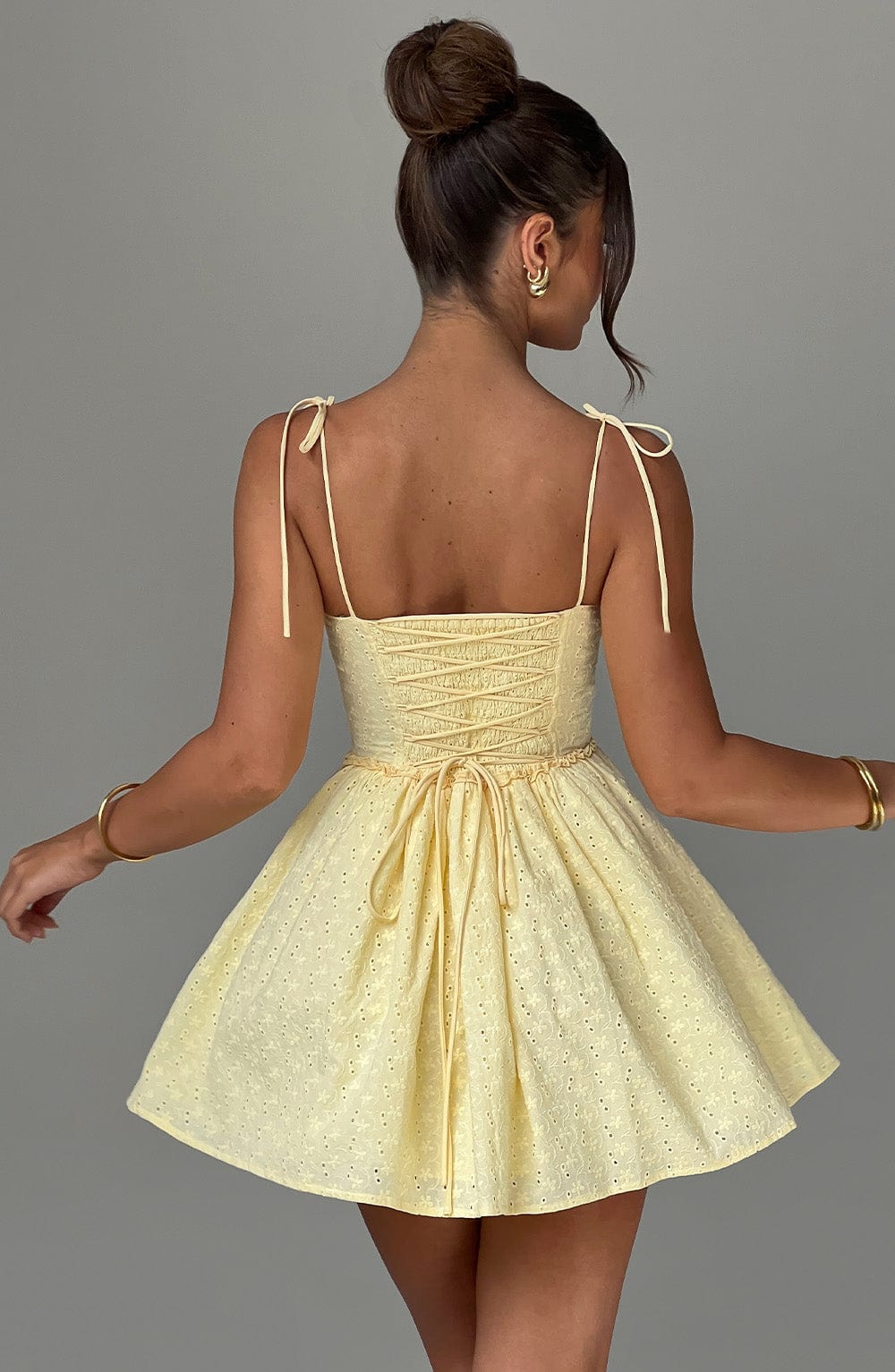 Harriet Mini Dress - Lemon