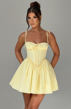 Harriet Mini Dress - Lemon