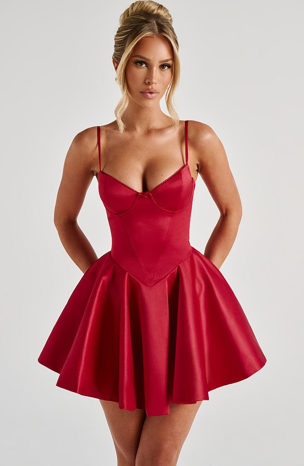 Emma Mini Dress - Red