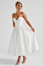 Adele Midi Dress - Ivory