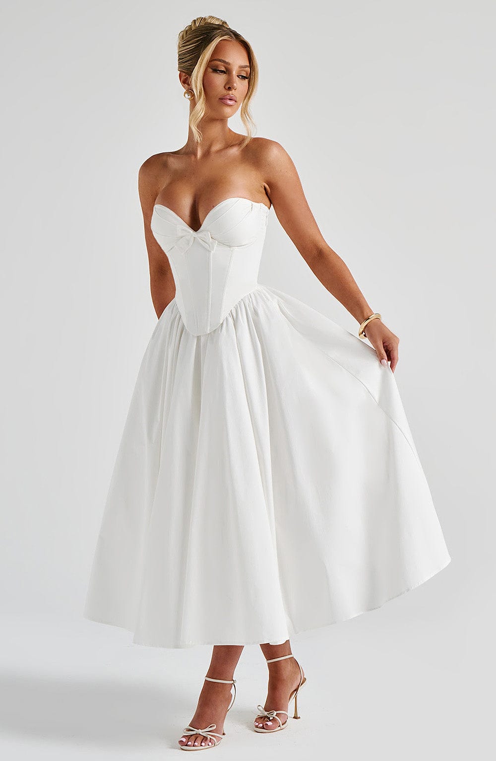 Adele Midi Dress - Ivory