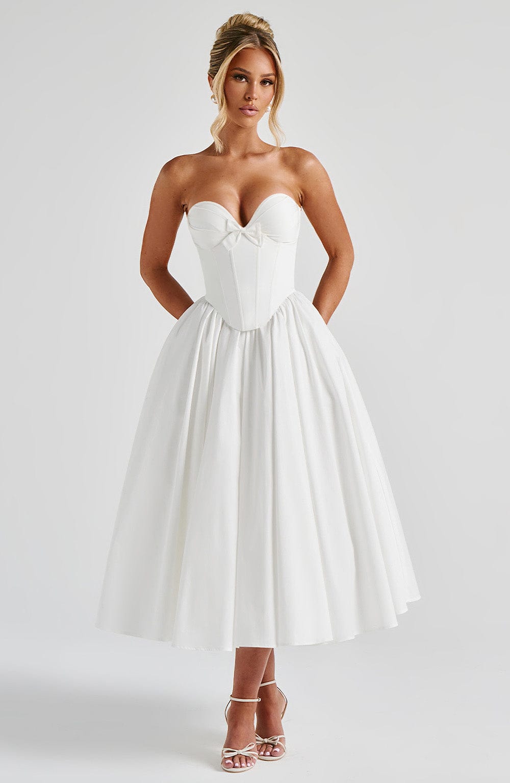 Adele Midi Dress - Ivory