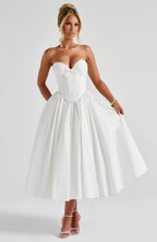 Adele Midi Dress - Ivory