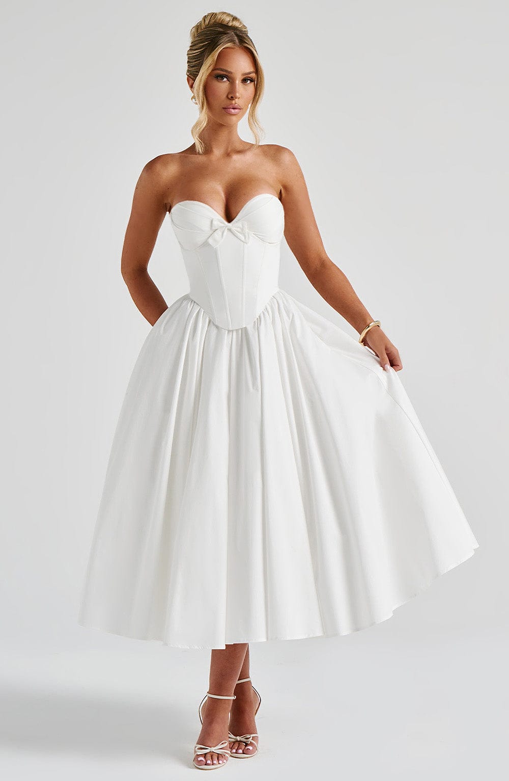 Adele Midi Dress - Ivory